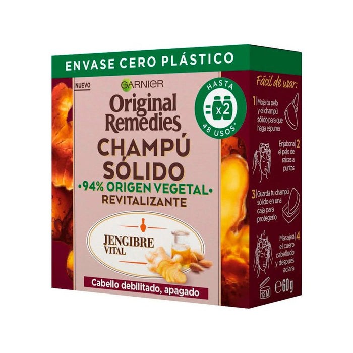 Champú Solido - Original Remedies - Garnier: Jengibre - 4