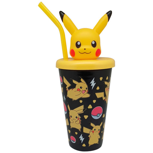 Vaso Ca?a Topper 3d Pikachu Pokemon 500ml - Kids Licensing - 1