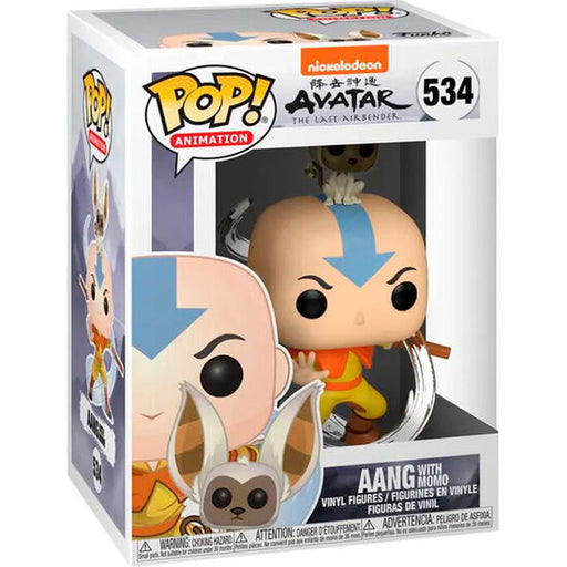 Figura Pop Avatar the Last Airbender Aang with Momo - Funko - 2