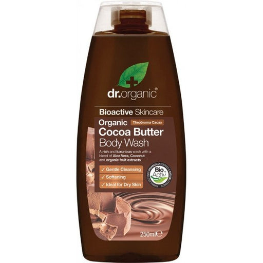 Cocoa Butter Gel de Ducha: 250 ml - Dr Organic - 1