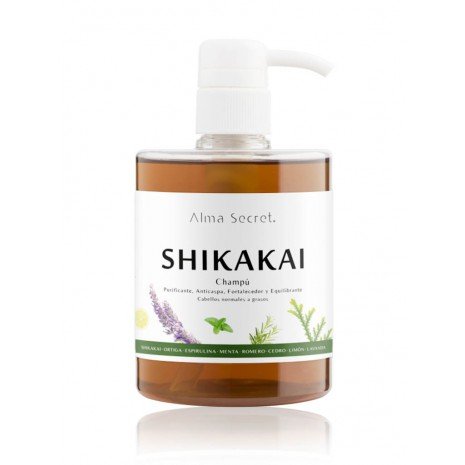 Champú Shikakai (para la Caída, Grasa, Caspa y Dermatitis) - 500 ml - Alma Secret - 1