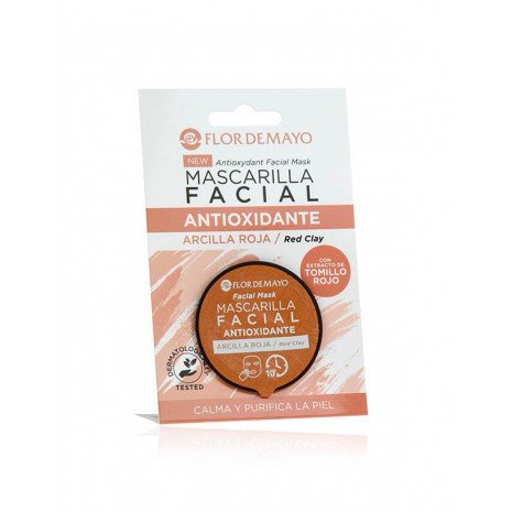 Mascarilla Facial Antioxidante - Arcilla Roja - Flor de Mayo - 2