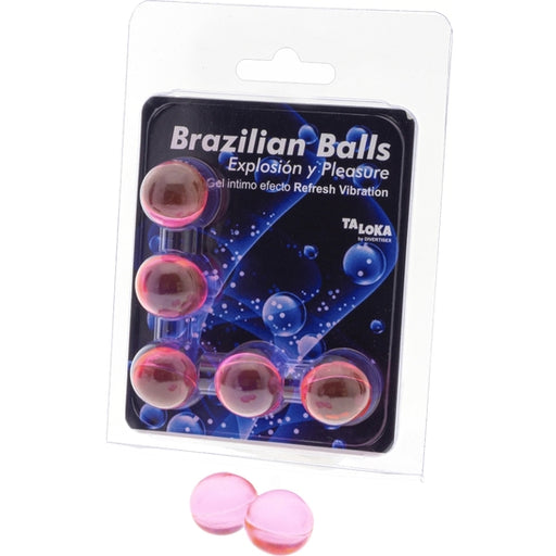 Brazilian Balls Gel Excitante Efecto Vibración Refrescante 5 Bolas - Taloka - 1