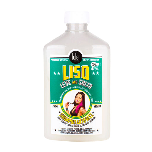 Champú Antifrizz Liso, Leve E Solto 250 ml - Lola Cosmetics - 1