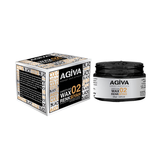 Hairpigment Wax 02 Color Black 120g - Agiva - 1