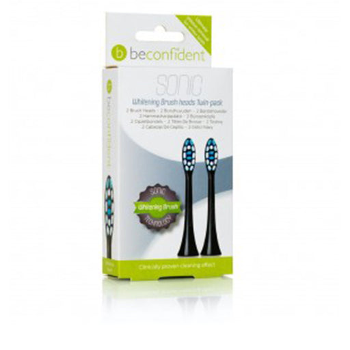 Sonic Toothbrush Heads Whitening Black Lote 2 Pz - Beconfident - 1