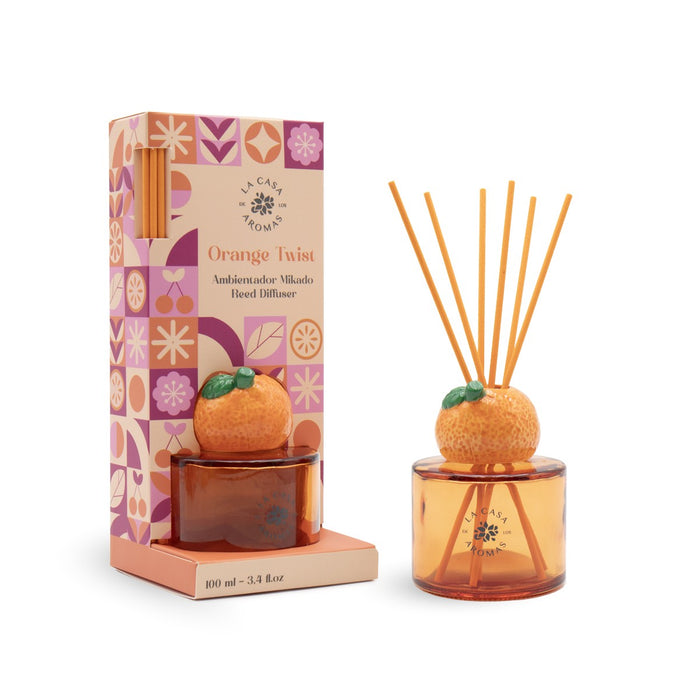 Difusor de Aroma Mikado Fruity Orange Twist 100ml - La Casa de los Aromas - 1