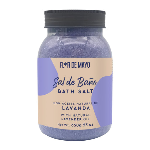 Bote Sal de Baño Lavanda 650g - Flor de Mayo - 1