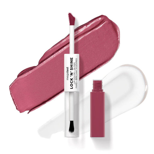 Labial Líquido 2 en 1 Mega Last Lock 'n Shine Lip Color + Gloss - Wet N Wild : Utaupia - 1