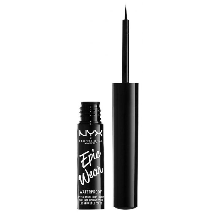Eyeliner Líquido Semipermanente Epic Wear - Nyx : Black - 1
