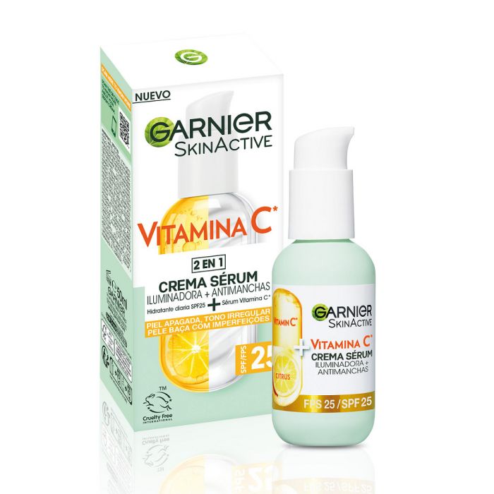 Skin Active Vitamina C Crema Serum Iluminador Antimanchas - Garnier - 1