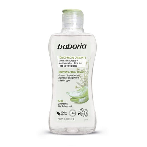 Tónico Facial Calmante Aloe y Manzanilla 200 ml - Babaria - 1