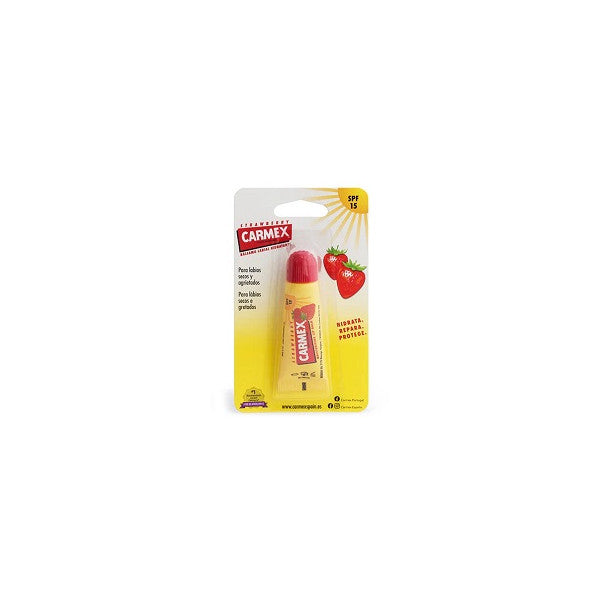 Bálsamo Labial Hidratante Tubo 10 gr - Carmex : Fresa - Tubo - 1