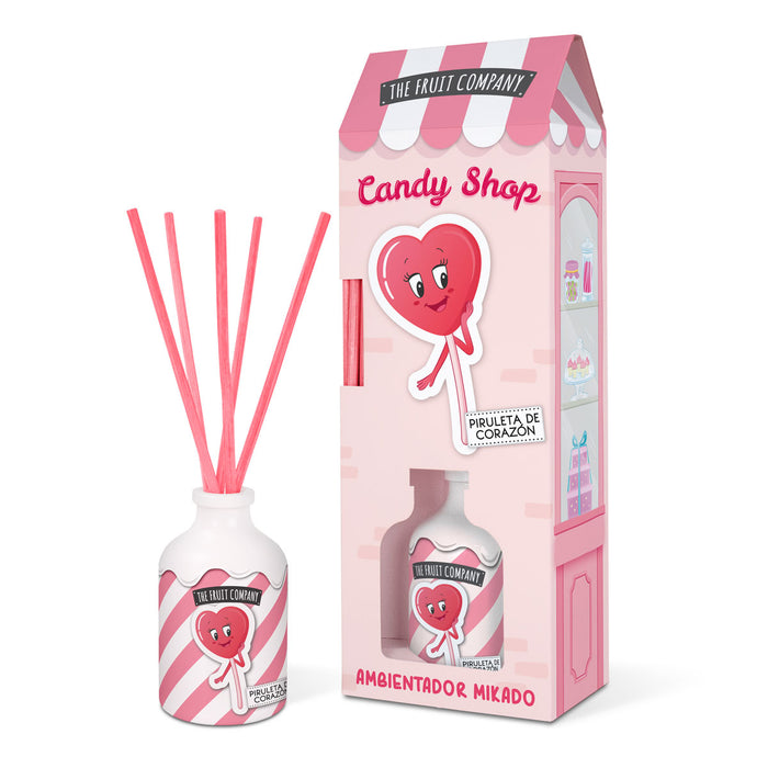 Ambientador Mikado Candy Edition 40ml - The Fruit Company : Piruleta de Corazón - 1