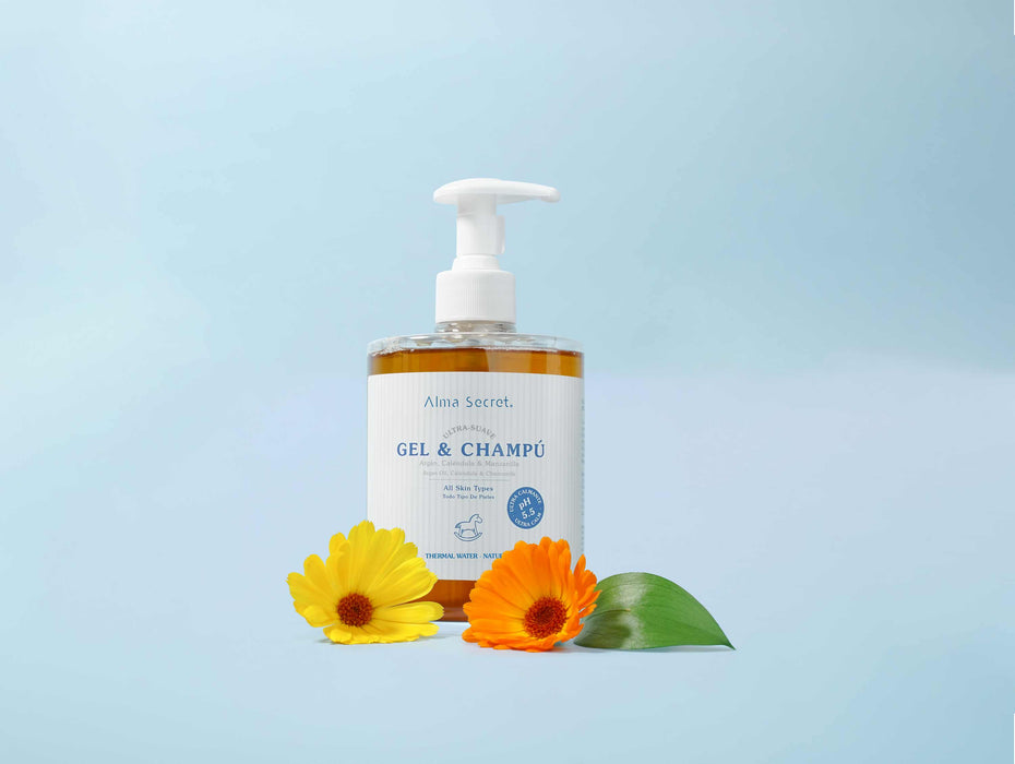 Gel-champú Suave - Argán, Caléndula & Manzanilla - 500 ml - Alma Secret - 3