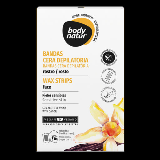 Bandas Depilatorias para el Rostro de Pieles Sensibles - Body Natur - 1