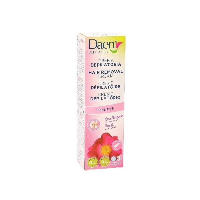 Crema Depilatoria Corporal Sensitive Rosa Mosqueta - Daen - 1