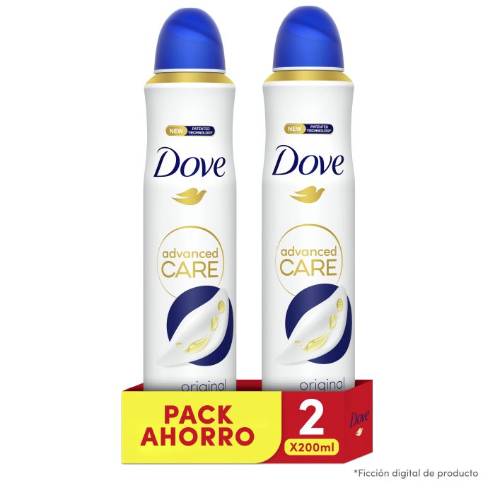Desodorante Spray Original para Mujer - Dove : 2 x 200ML - 1