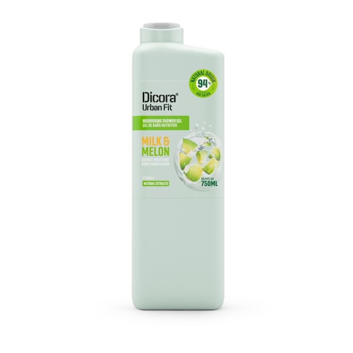 Gel de Baño Vitamina a Leche y Melón: 750 ml - Dicora Urban Fit - 1