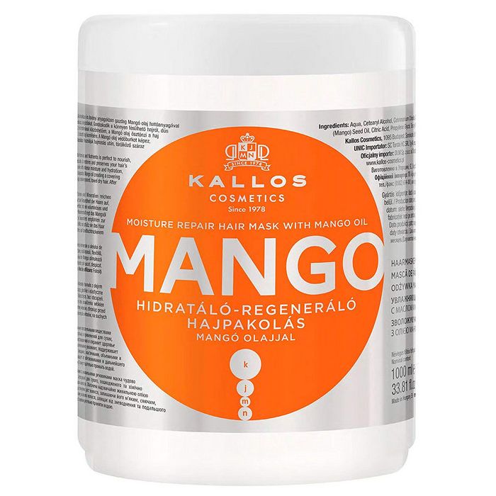 Mascarilla Hidratante Reparadora Mango - Kallos - 1