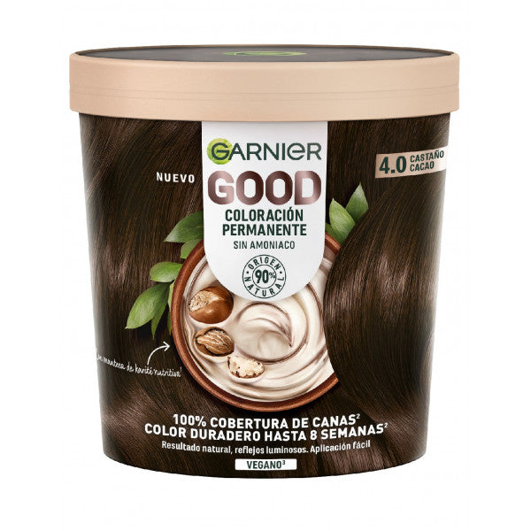 Good Coloración Permanente sin Amoniaco - Garnier : 4 - 1