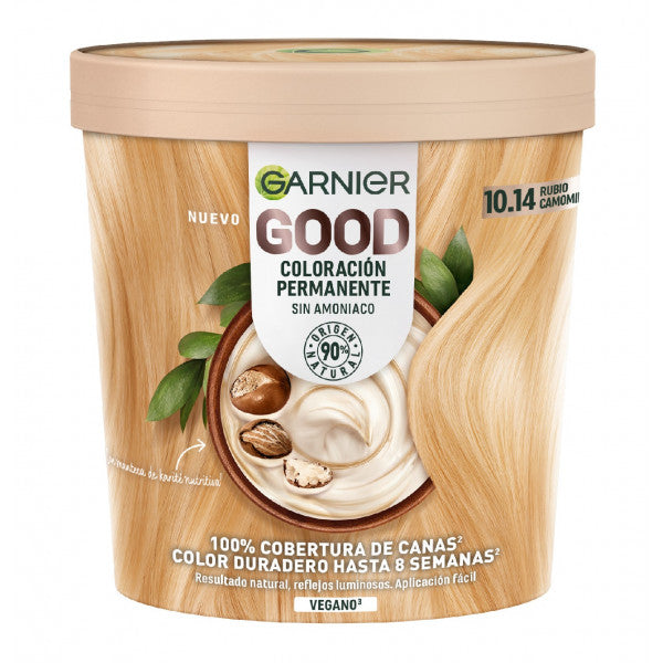 Good Coloración Permanente sin Amoniaco - Garnier : 10.14 - 1