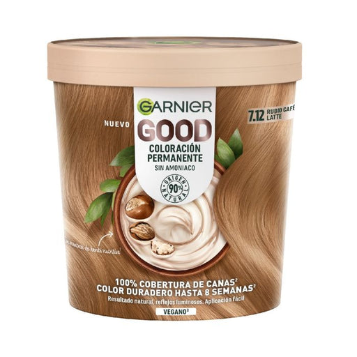 Good Coloración Permanente sin Amoniaco - Garnier : 7.12 - 1