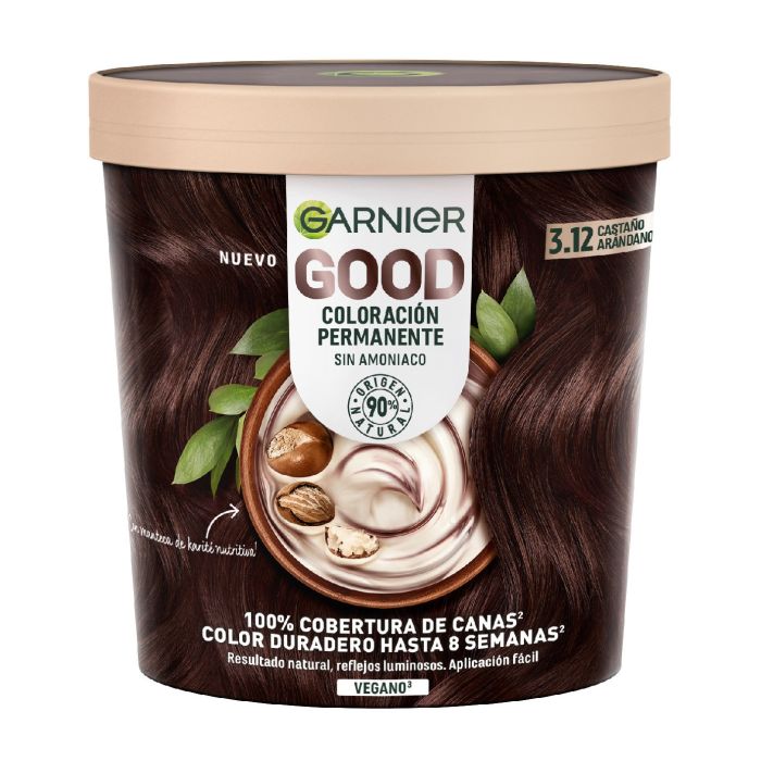 Good Coloración Permanente sin Amoniaco - Garnier : 3.12 - 1