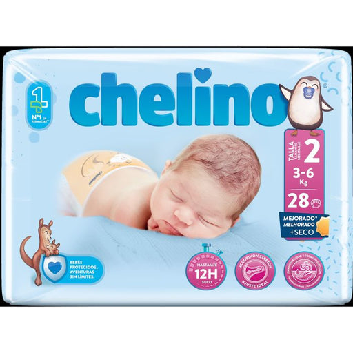Pañal Bebé Recién Nacido Talla 2 - Chelino - 1