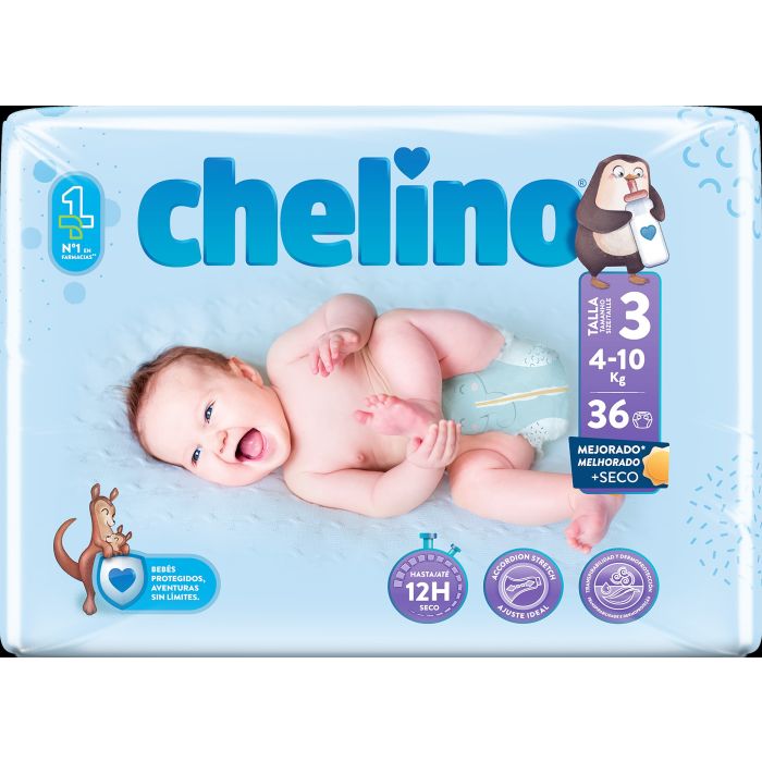Pañal Bebé Tumbado Talla 3 - Chelino - 1