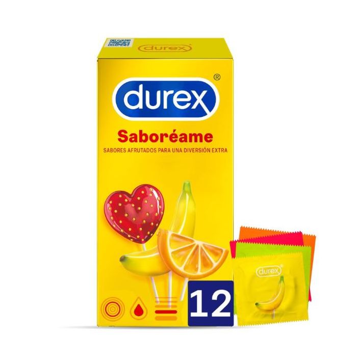 Saboréame Preservativos con Sabor Afrutado - Durex - 1