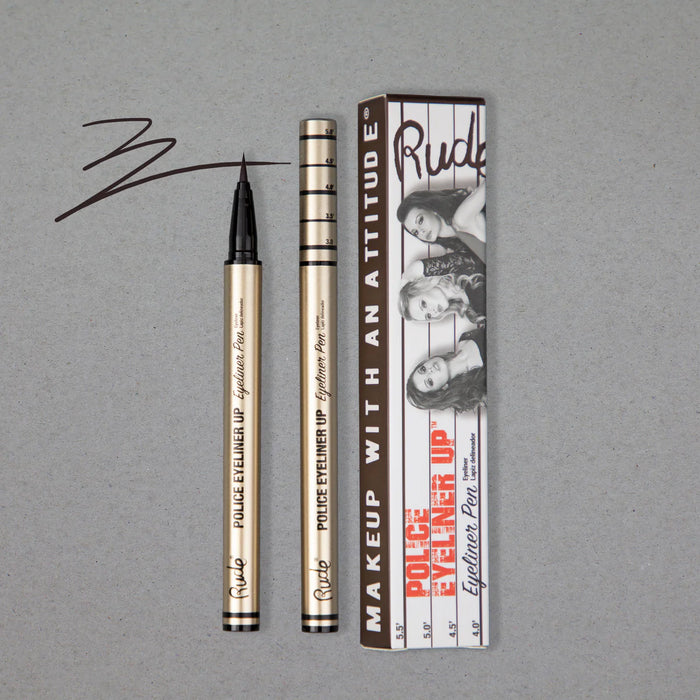 Police Eyeliner Up Eyeliner Pen Big House - Rude : Big House (Dark Brown) - 1