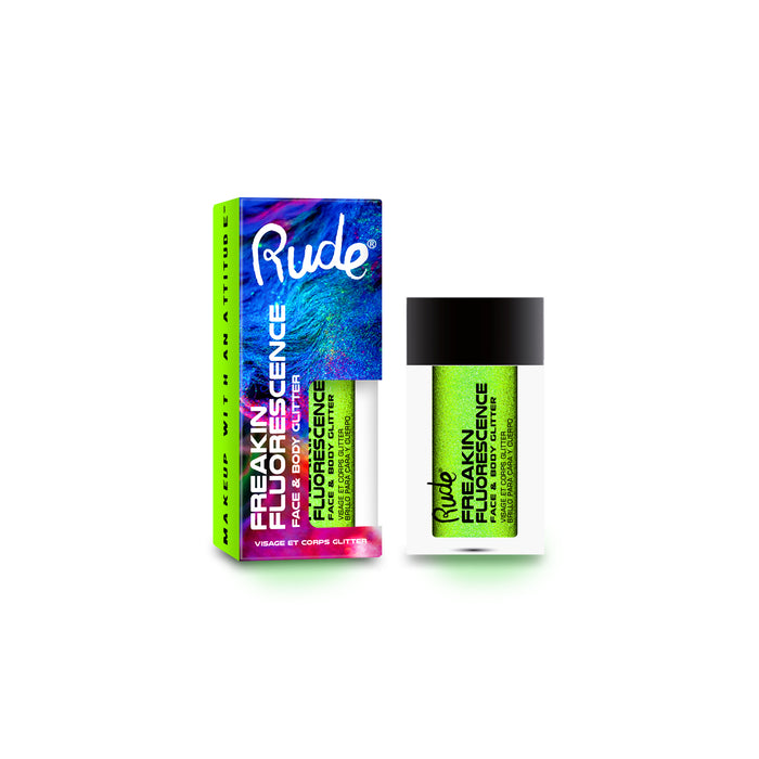 Freakin Flourescence Face & Body Glitter - Rude : Rave Wave - 1