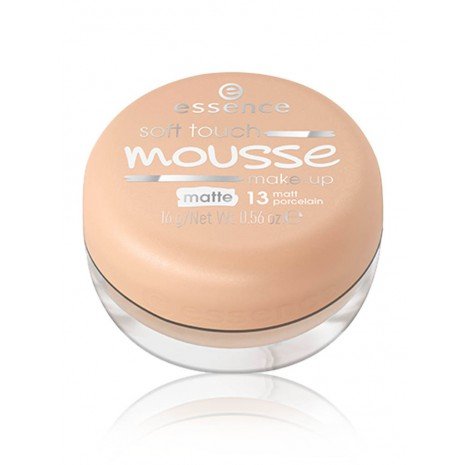 Base de Maquillaje en Mousse - Soft Touch 13 Matt Porcelain - Essence: Soft touch mousse mate - Maquillaje mate - 13 - 5