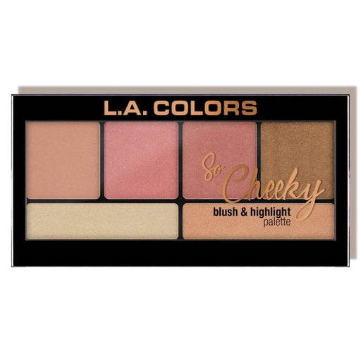Paleta de Coloretes & Iluminadores so Cheeky - L.A. Colors : Peaches and Cream - 1