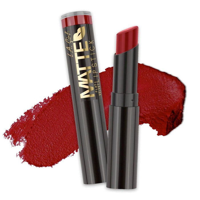 Barra de Labios - Matte Flat Velvet Lipstick - L.A. Girl : Spicy - 1