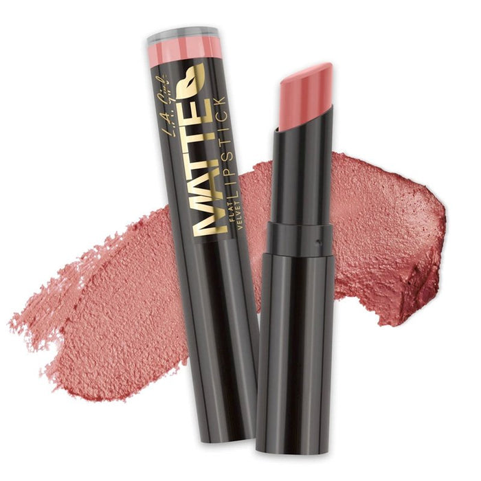 Barra de Labios - Matte Flat Velvet Lipstick - L.A. Girl : Hush - 1