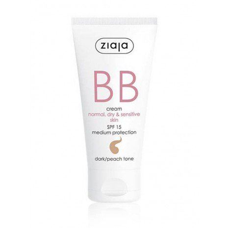 BB Cream SPF15 Piel Normal, Seca y Sensible - Ziaja : Tono Oscuro - 1