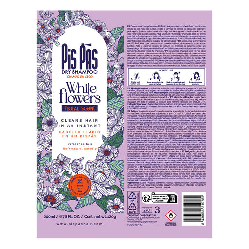 Champú en Seco White Flowers 200ml - Pis Pas - 2