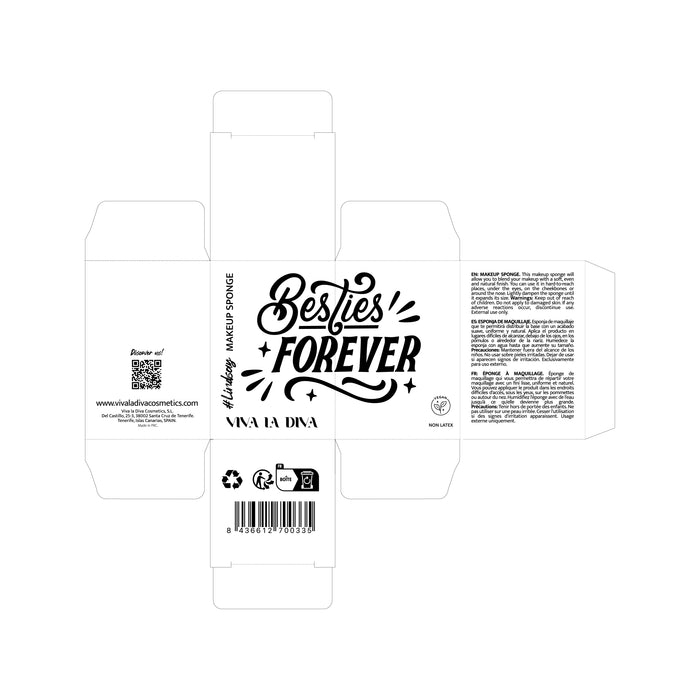 Besties Forever Esponjas de Maquillaje - Viva la Diva : Lindsay - 1