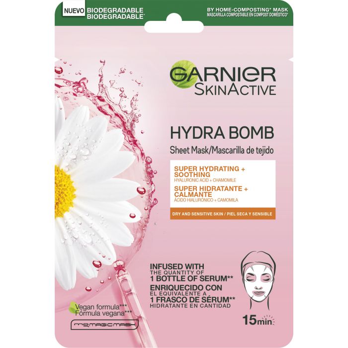 Mascarilla Facial Skinactive Hydra Bomb 1 Mask - Pieles Secas y Sensibles - Garnier - 1
