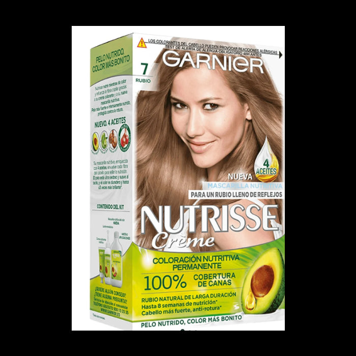 Tinte Capilar Nutrisse - Garnier : Coloración Nutrisse - 7 Rubio Ámbar - 1