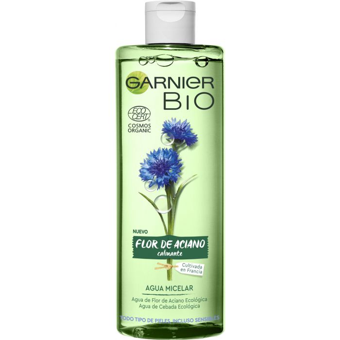 Agua Micelar con Flor de Aciano y Cebada Ecológica 400 ml - Bio - Garnier - 1