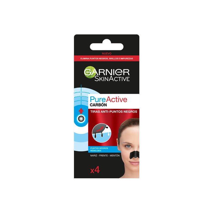 Tiras Anti Puntos Negros Carbón Skinactive - Garnier - 1