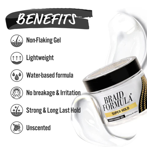  Braid Formula Conditioning Gel - Ebin New York : Super Hold 310ml - 2
