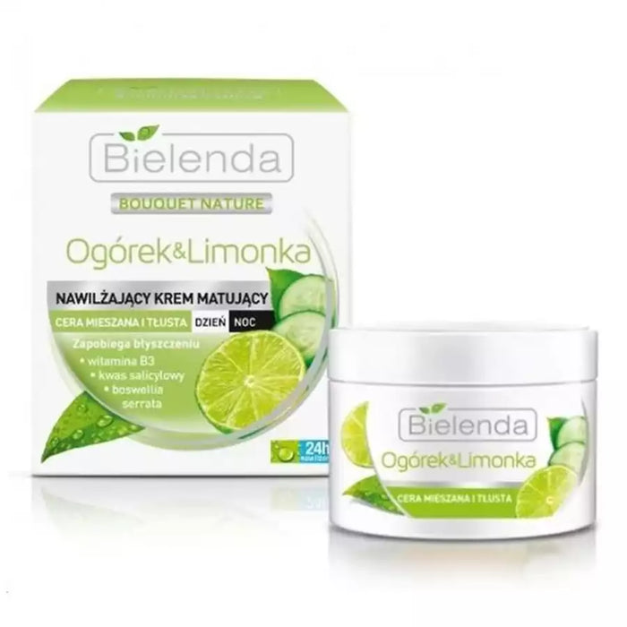 Crema Matificante Pepino y Lima Bielenda Bouquet Nature - Bielenda - 1