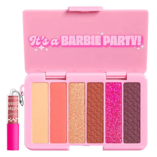 Paleta de Sombras de Ojos y mini gloss - Barbie on the Go - Nyx - 1