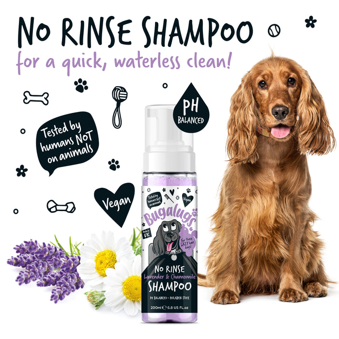 Champú en Espuma Sin Aclarado (No Rinse) para Perros  - Bugalugs : Lavanda &amp;amp; Camomila - 200ml - 3