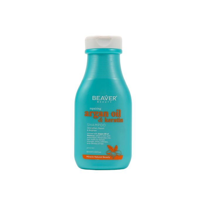 Argan Oil - Keratin Champú Reparador - Beaver : 60ml - 1
