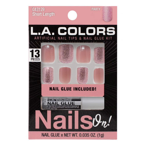 La Colors unas Artificiales con Pegamento Party - L.A. Colors - 1